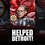 THE BOSTON BRUINS & BLUE JACKETS JUST HELPED OUT THE RED WINGS BIG TIME (Senators, Flyers News)