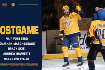 Forsberg, Marchessault, Skeji & Brunette Postgame: March 24, 2026