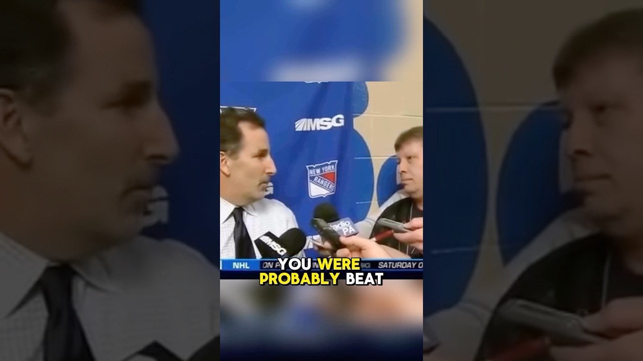 John Tortorella is now with Vegas, throwback to his Larry Brooks feud👀 #NYR #newyorkrangers #shorts