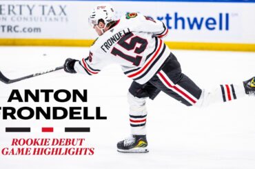 Anton Frondell First NHL Highlights🚨 | Chicago Blackhawks