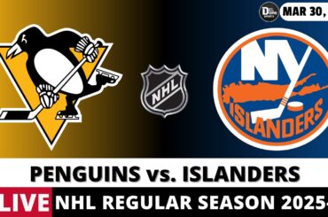 PITTSBURGH PENGUINS VS NEW YORK ISLANDERS LIVE 🏒 NHL Game Score Radio Play-by-Play