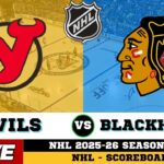 🔴LIVE : Chicago Blackhawks Vs New Jersey Devils | NHL 2026 | NHL Live SCOREBOARD