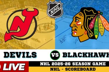 🔴LIVE : Chicago Blackhawks Vs New Jersey Devils | NHL 2026 | NHL Live SCOREBOARD