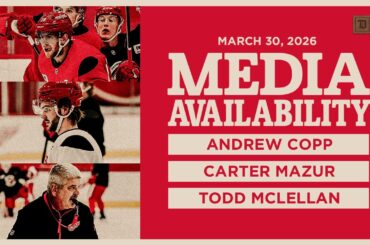 Andrew Copp, Carter Mazur & Todd McLellan Practice Media | March 30, 2026