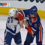 Pontus Holmberg and Connor Murphy get into a spirited tilt 🥊🥊