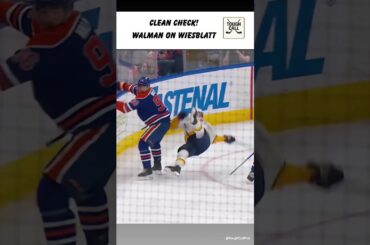 Walman blows up Wiesblatt in response to earlier hit on Draisaitl!