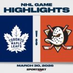 NHL Highlights | Maple Leafs vs. Ducks - March 30, 2026