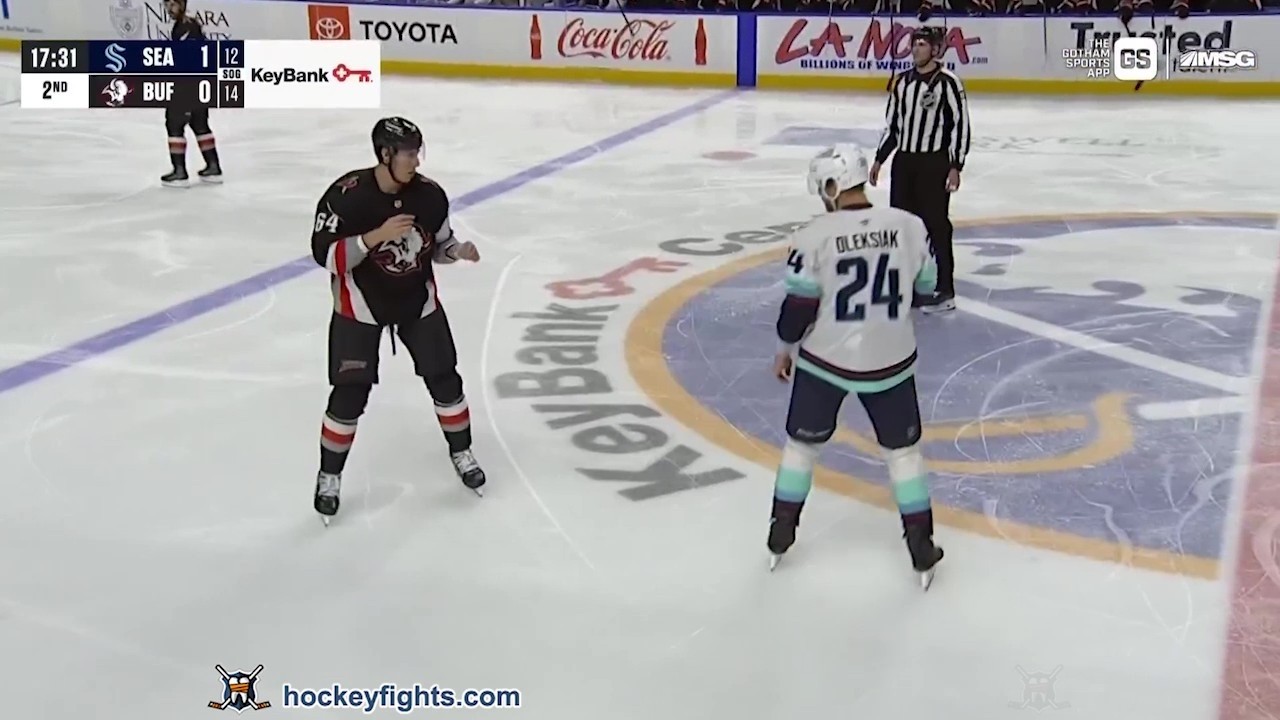Jamie Oleksiak vs Logan Stanley | Mar 28, 2028 | Seattle Kraken vs Buffalo Sabres