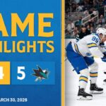 Game Highlights: Sharks 5, Blues 4