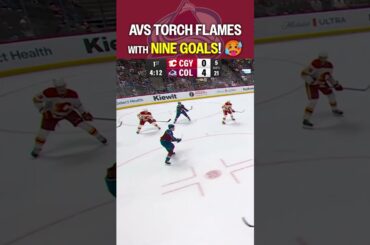 Avs hang NINE GOALS on the Flames! 🔥