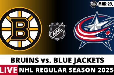 BOSTON BRUINS VS COLUMBUS BLUE JACKETS LIVE 🏒 NHL Game Score Radio Play-by-Play