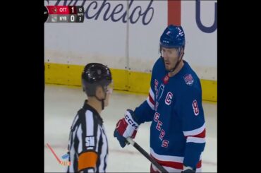 Thomas Chabot drops his stick and is in obvious pain after a JT Miller cross check ❌