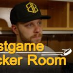 Pastrnak, Mittelstadt, Zacha, and Korpisalo speak with the media following 4-3 OTW at BUF