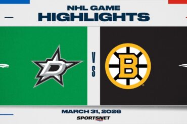 NHL Highlights | Stars vs. Bruins - March 31, 20266