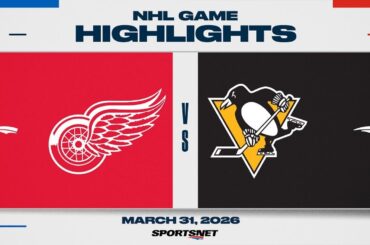 NHL Highlights | Red Wings vs. Penguins - March 31, 2026