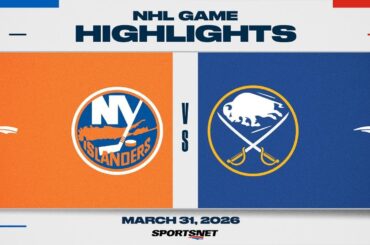 NHL Highlights | Islanders vs. Sabres - March 31, 2026