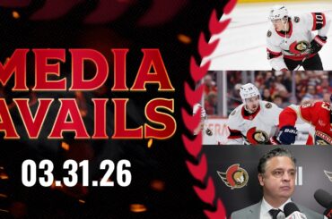 Jordan Spence, Drake Batherson, Travis Green Postgame Media vs FLA