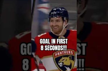 FASTEST GOAL IN PANTHERS HISTORY