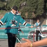 Evander Kane Visits Kids in Oakland