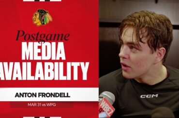 "It was a dream come true." | Anton Frondell Postgame 3.31.26