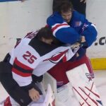 Igor Shesterkin Drops 🥊 Gloves 🥊 With Jacob Markstrom