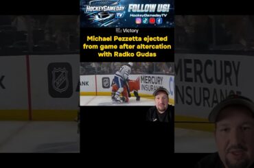 #Leafs Michael Pezzetta game misconduct after altercation with Radko Gudas #NHL #Hockey #foryou #fyp