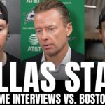 Matt Duchene, Wyatt Johnston & Glen Gulutzan Discuss Dallas Stars STRUGGLES vs. Boston Bruins