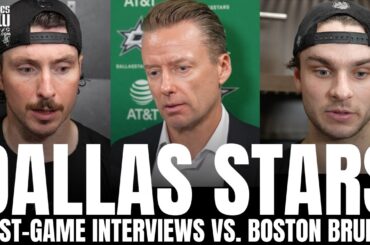 Matt Duchene, Wyatt Johnston & Glen Gulutzan Discuss Dallas Stars STRUGGLES vs. Boston Bruins