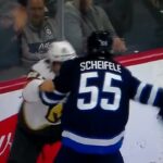 NHL Hockey fight - Mark Scheifele(Jets)vs. Brett Howden(Golden Knights)