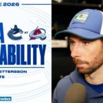 Marcus Pettersson & Adam Foote Pre-Game Media | Canucks at Avalanche (Apr 1, 2026)