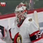 Linus Ullmark after allowing the 5th goal to Florida 🍿 Senators vs Panthers