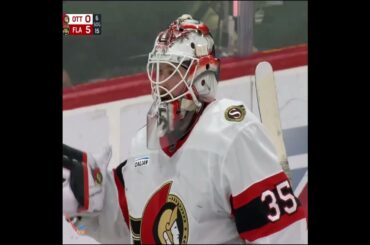 Linus Ullmark after allowing the 5th goal to Florida 🍿 Senators vs Panthers