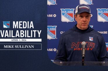 NYR Practice: Mike Sullivan Media Availability | Apr. 1, 2026