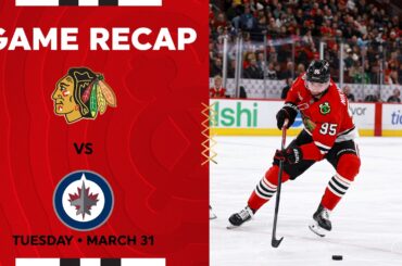 Blackhawks vs. Jets Game Highlights | 3.31.26