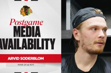 "It was a lot of shots." | Arvid Soderblom Postgame 3.24.26
