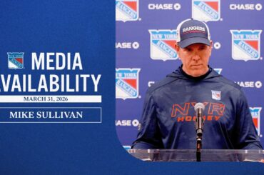 NYR vs NJD: Mike Sullivan Pregame Media Availability | March 31, 2026