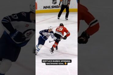 TYLER BERTUZZI WHAT A GOAL 😱 #blackhawks #nhl #hockey