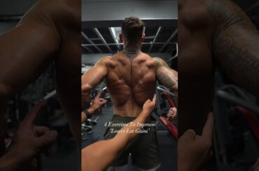 4 key back exercises to improve your 'Lower Lat Gains'💪#gym #workout