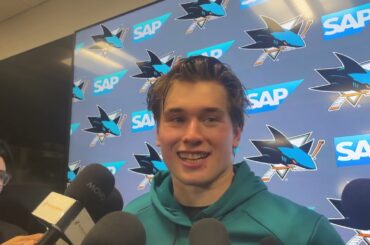Celebrini Says This Is Most Fun He's Had in San Jose | Sharks vs. Ducks Post-Game (4.1.26)