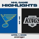 NHL Highlights | Blues vs. Kings - April 1, 2026