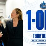 Teddy Blueger 1-on-1 | Vancouver Canucks at Colorado Avalanche (Apr 1, 2026)