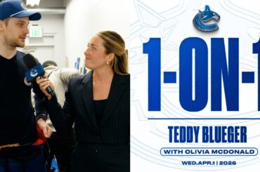Teddy Blueger 1-on-1 | Vancouver Canucks at Colorado Avalanche (Apr 1, 2026)