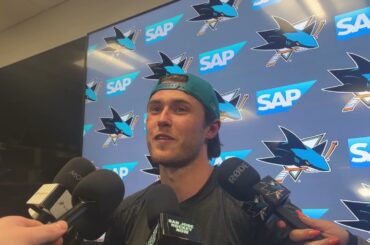 Ostapchuk on Fighting for Toffoli, Celebrini Carrying San Jose | Sharks vs. Ducks Post-Game (4.1.26)