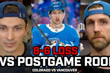 Scott Wedgewood & Avs KEEP IT REAL After EMBARRASSING 6-8 Loss vs Canucks at Home