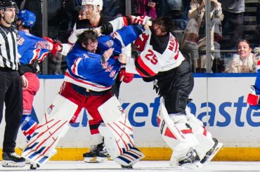 Shesterkin & Markstrom DROP THE GLOVES!