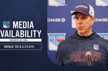 NYR Practice: Mike Sullivan Media Availability | March 28, 2026