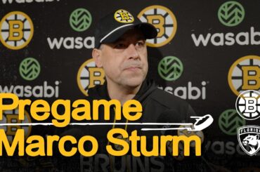 Marco Sturm gives updates ahead of BOS @ FLA