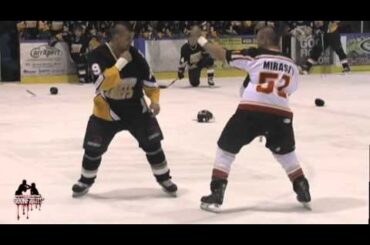 Steve Bosse Vs Jon Mirasty Chiefs Vs Mission LNAH hockey fight