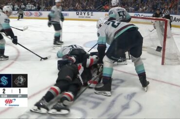 Logan Stanley Runs Over Philipp Grubauer