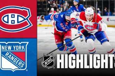 Canadiens vs. Rangers | NHL Highlights | April 02, 2026